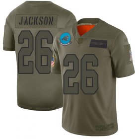 Wholesale Cheap Nike Panthers #26 Donte Jackson Camo Youth Stitched NFL Limited 2019 Salute to Service Jersey