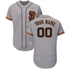 Wholesale Cheap San Francisco Giants Majestic Alternate Flex Base Authentic Collection Custom Jersey Gray