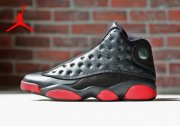 Wholesale Cheap WMNS Air Jordan 13 dirty bred Shoes Black/red