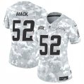 Cheap Women's Los Angeles Chargers #52 Khalil Mack 2024 F.U.S.E Arctic Camo Salute To Service Limited Stitched Football Jersey(Run Small)