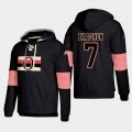 Wholesale Cheap Ottawa Senators #7 Brady Tkachuk Black adidas Lace-Up Pullover Hoodie