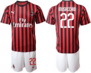 Wholesale Cheap AC Milan #22 Musacchio Home Soccer Club Jersey