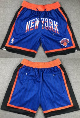 Cheap Men\'s New York Knicks Royal City Edition Shorts