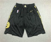 Wholesale Cheap Men's Toronto Raptors Black 2020 Nike City Edition Swingman Shorts