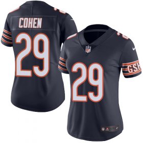 Wholesale Cheap Nike Bears #29 Tarik Cohen Navy Blue Team Color Women\'s Stitched NFL Vapor Untouchable Limited Jersey