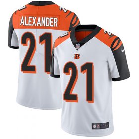 Wholesale Cheap Nike Bengals #21 Mackensie Alexander White Men\'s Stitched NFL Vapor Untouchable Limited Jersey