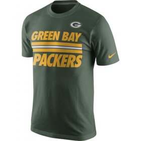 Wholesale Cheap Green Bay Packers Nike Team Stripe T-Shirt Green