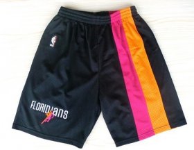 Wholesale Cheap Miami Heat Black Floridians Rainbow Short