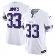 Wholesale Cheap Men's Minnesota Vikings #33 Aaron Jones White F.U.S.E. Winter Warrior Limited Football Stitched Jersey