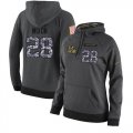 Wholesale Cheap NFL Women's Nike Cincinnati Bengals #28 Joe Mixon Stitched Black Anthracite Salute to Service Player Performance Hoodie