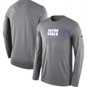 Wholesale Cheap Indianapolis Colts Nike Sideline Seismic Legend Long Sleeve T-Shirt Charcoal