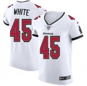 Wholesale Cheap Tampa Bay Buccaneers #45 Devin White Men's Nike White Vapor Elite Jersey