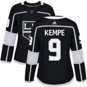 Wholesale Cheap Adidas Kings #9 Adrian Kempe Black Home Authentic Women's Stitched NHL Jersey