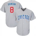 Wholesale Cheap Cubs #8 Andre Dawson Grey Road Stitched Youth MLB Jersey