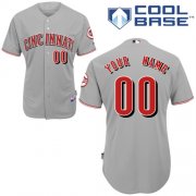 Wholesale Cheap Reds Personalized Authentic Grey MLB Jersey (S-3XL)