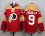 Wholesale Cheap Nike Redskins #9 Sonny Jurgensen Burgundy Red Player Pullover NFL Hoodie