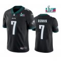 Wholesale Cheap Men's Philadelphia Eagles #7 Haason Reddick Black Super Bowl LVII Patch Vapor Untouchable Limited Stitched Jersey