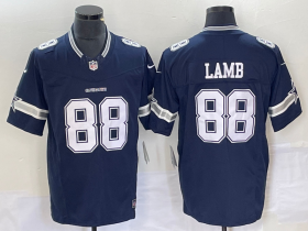 Wholesale Cheap Men\'s Dallas Cowboys #88 CeeDee Lamb Navy Blue 2023 FUSE Vapor Untouchable Limited Stitched Jersey