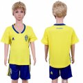 Wholesale Cheap Sweden Blank Home Kid Soccer Country Jersey