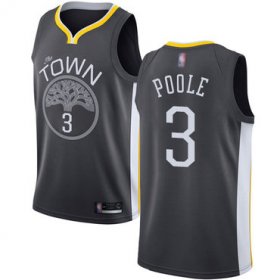 Wholesale Cheap Warriors #3 Jordan Poole Black Basketball Swingman Statement Edition Jersey