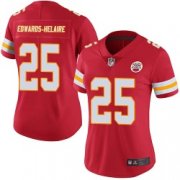 Wholesale Cheap Women's Nike Kansas City Chiefs #25 Clyde Edwards-Helaire Limited Red Team Color Vapor Untouchable Jersey