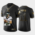 Cheap Philadelphia Eagles #11 Carson Wentz Nike Team Hero 3 Vapor Limited NFL 100 Jersey Black Golden