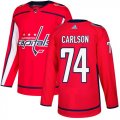 Wholesale Cheap Adidas Capitals #74 John Carlson Red Home Authentic Stitched Youth NHL Jersey