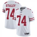 Wholesale Cheap Nike 49ers #74 Joe Staley White Men's Stitched NFL Vapor Untouchable Limited Jersey