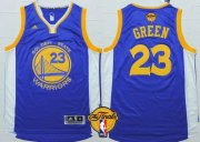 Wholesale Cheap Men's Golden State Warriors #23 Draymond Green 2015 The Finals New Blue Jersey