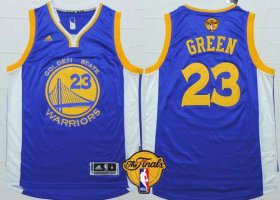 Wholesale Cheap Men\'s Golden State Warriors #23 Draymond Green 2015 The Finals New Blue Jersey