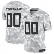 Cheap Men's Jacksonville Jaguars Active Player Custom 2024 F.U.S.E Arctic Camo Salute To Service Limited Stitched Football Jersey