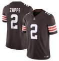 Cheap Men's Cleveland Browns #2 Bailey Zappe Brown 2024 F.U.S.E. Vapor Limited Stitched Football Jersey