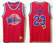 Wholesale Cheap Men's The Movie Space Jam #23 LeBron James Red Soul Swingman Basketball Jersey