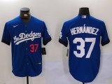 Cheap Men's Los Angeles Dodgers #37 Teoscar Hern