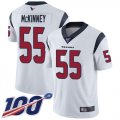 Wholesale Cheap Nike Texans #55 Benardrick McKinney White Men's Stitched NFL 100th Season Vapor Limited Jersey