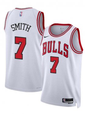 Men\'s Chicago Bulls #7 Jalen Smith White 2024 Association Edition Stitched Basketball Jersey