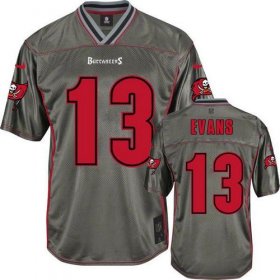 Wholesale Cheap Nike Buccaneers #13 Mike Evans Grey Men\'s Stitched NFL Elite Vapor Jersey