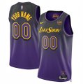 Cheap Men's Los Angeles Lakers Active Player Custom Purple 2024-25 City Edition Stitched Basketball Jersey