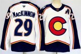 Cheap Men's Colorado Avalanche #29 Nathan MacKinnon White Alternate With A Patch Reverse Retro Stitched Jersey