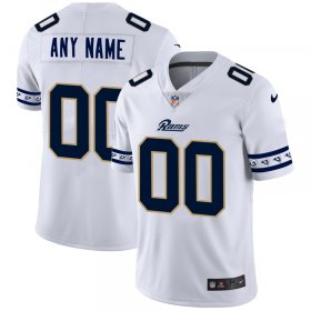 Wholesale Cheap Los Angeles Rams Custom Nike White Team Logo Vapor Limited NFL Jersey