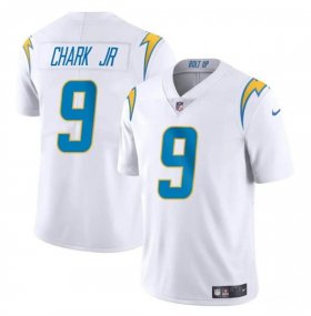 Cheap Men\'s Los Angeles Chargers #9 DJ Chark Jr White 2024 Vapor Limited Football Stitched Jersey