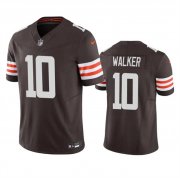 Men's Cleveland Browns #10 P.J. Walker Brown 2023 F.U.S.E. Vapor Untouchable Limited Stitched Jersey