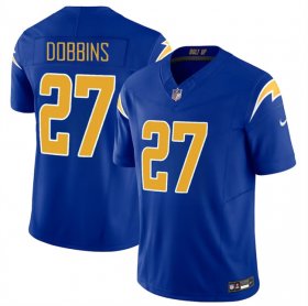 Cheap Men\'s Los Angeles Chargers #27 J.K. Dobbins Royal 2024 F.U.S.E Vapor Limited Stitched Football Jersey