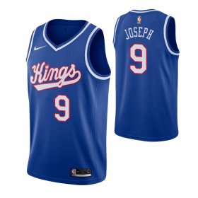 Wholesale Cheap Men\'s Sacramento Kings #9 Cory Joseph Blue 2019-20 Hardwood Classics Jersey