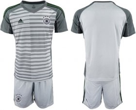 Wholesale Cheap Germany Blank Grey Goalkeeper Soccer Country Jersey