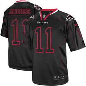 Wholesale Cheap Nike Falcons #11 Julio Jones Lights Out Black Men\'s Stitched NFL Elite Jersey