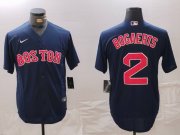 Cheap Men's Boston Red Sox #2 Xander Bogaerts Navy Cool Base Stitched Jersey