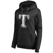 Wholesale Cheap Women's Texas Rangers Platinum Collection Pullover Hoodie Black