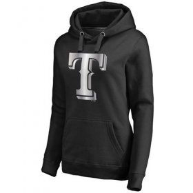 Wholesale Cheap Women\'s Texas Rangers Platinum Collection Pullover Hoodie Black