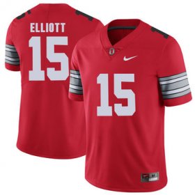 Wholesale Cheap Ohio State Buckeyes 15 Ezekiel Elliott Red 2018 Spring Game College Football Limited Jersey